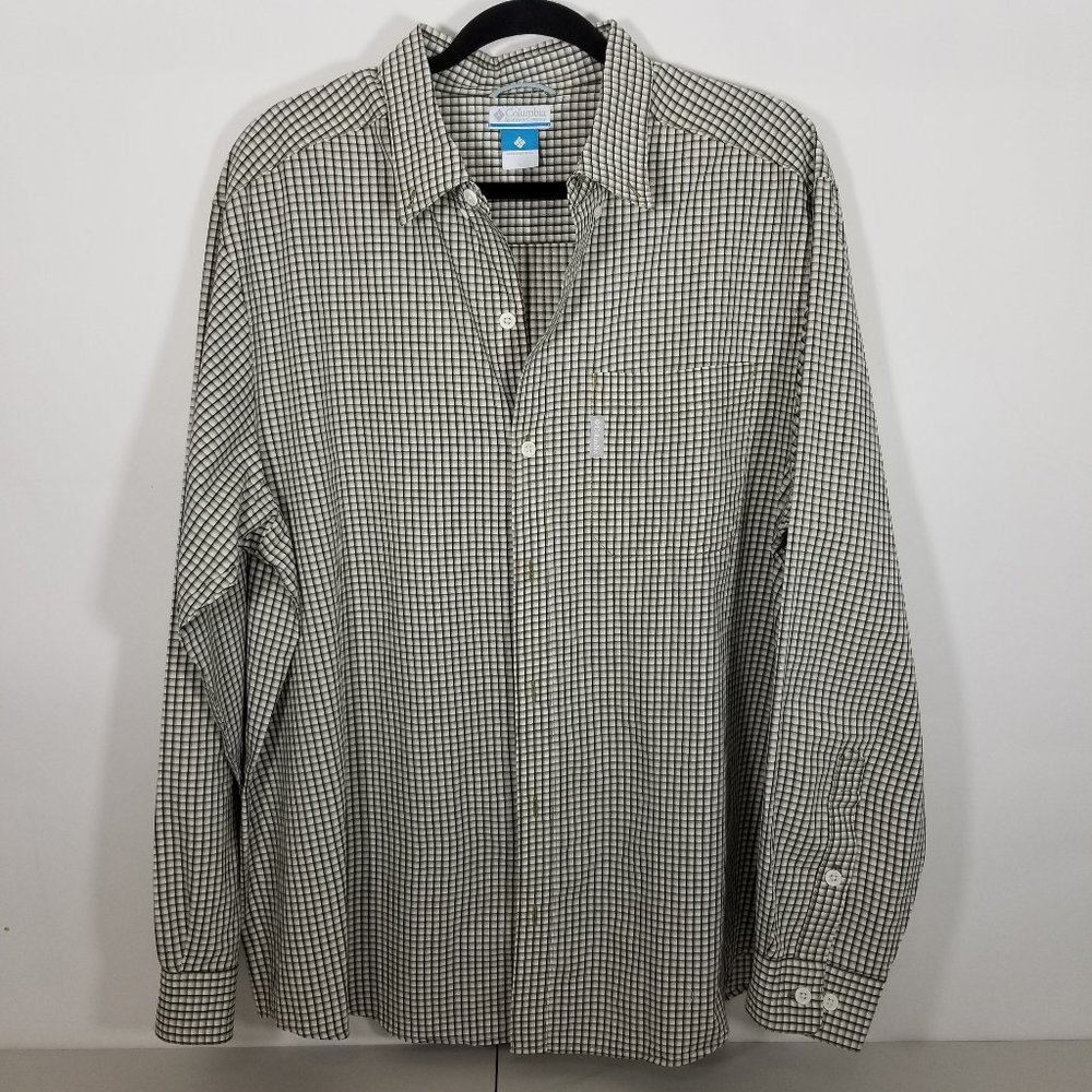 Columbia Plaids Dress Shirt Long Sleeve